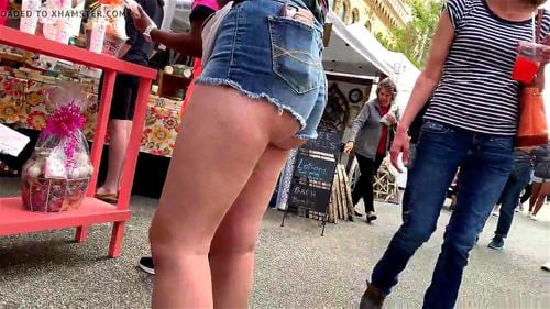 amateur, shorts, public, ass