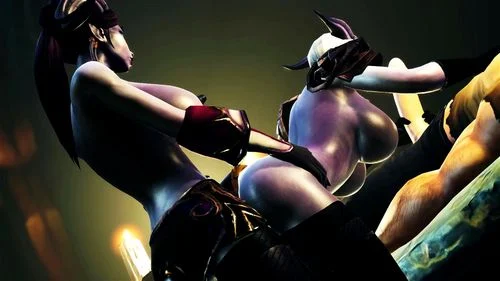 big tits, 3d animated, warcraft, futanari
