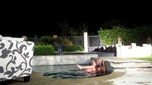 Behind the Scenes w Brandi Love at the pool