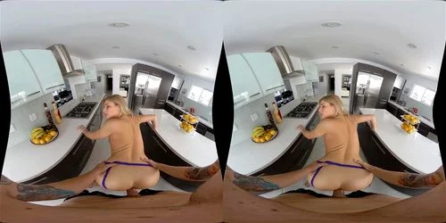 vr, virtual reality, blonde, milf