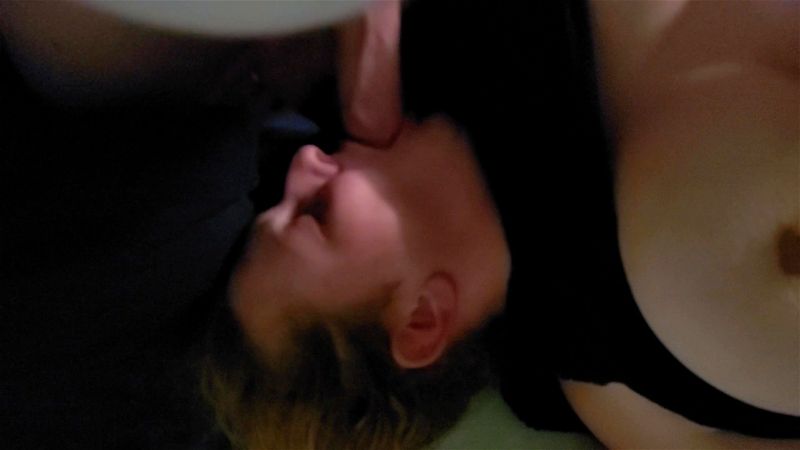 Wife deepthroat and titty fuck