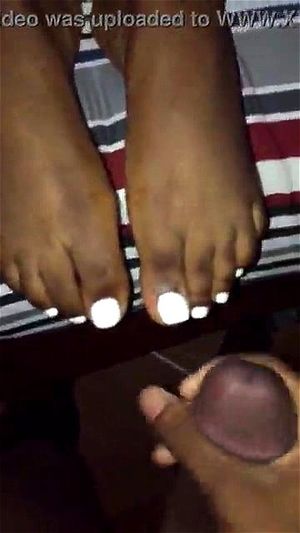 Ebony Foot Cumshot - Watch ebony feet - Feet, Ebony, Cum On Feet Porn - SpankBang