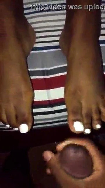 feet, cum on feet, fetish, ebony