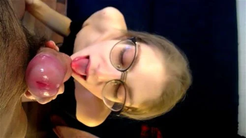 Skinny blonde with glasses gets ass fucked then facial - POV
