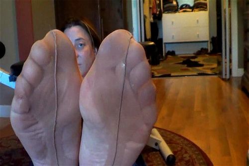 dirty feet, mature, nylon, pov