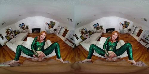 virtual reality, redhead, babe, vr