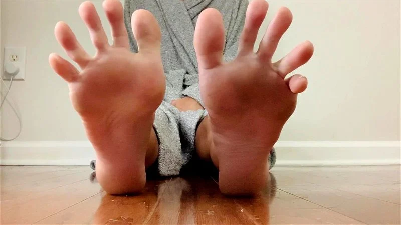 Asian long toes wiggle and spread Asian long toes wiggle and spread