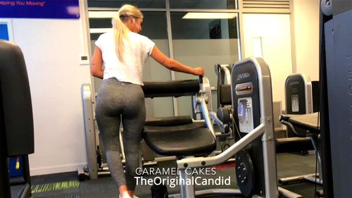 pawg gym candid ass jiggle