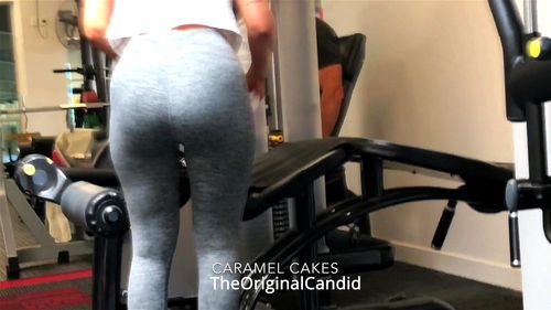 pawg gym candid ass jiggle