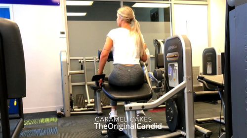 pawg gym candid ass jiggle
