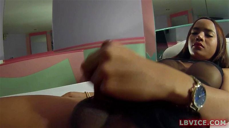 Ladyboy Golf Masturbates Solo