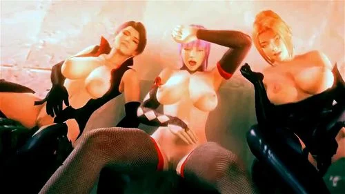 kunoichi, pmv, big tits, hentai