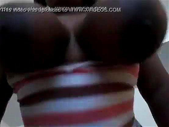 Nothing but big black tits in your face