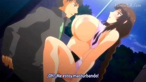 anime, big tits, handjob, hentai