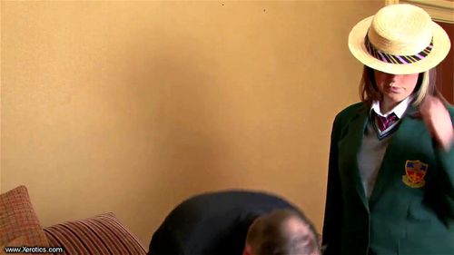 Chastisement of a catholic bare bottom