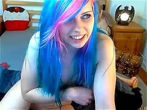 blue hair thumbnail