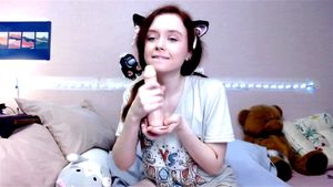 teen lick dildo