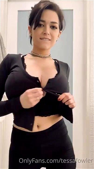 striptease, huge tits, Tessa Fowler, huge boobs