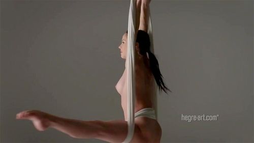 Aerial Dancer Porn - Watch Aerial Silk Acrobatics - Brunette, Tight Body, Spread Legs Porn -  SpankBang