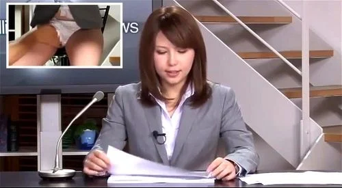 censored, hardcore, news anchor, asian