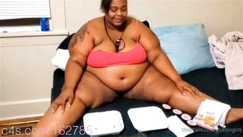 fat, ebony ssbbw, big boobs, big belly