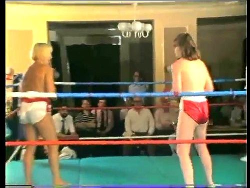 fetish, vintage, topless boxing, female boxing