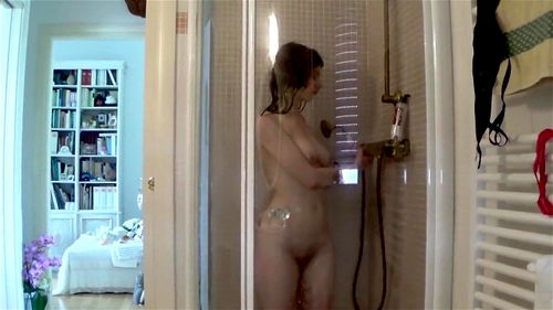 big tits, nude beauty, homemade, shower