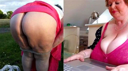Huge Granny Tits Jerk off Challenge to the Beat 4