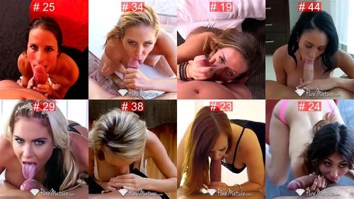 Blowjob is beautiful! Many girls sucking contest, cast your vote!