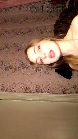 Watch Blonde Russian teasing her sexy Tits on Periscope Top  