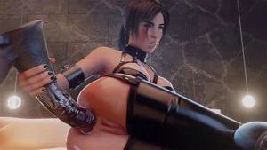 Lara fucks herself with dildo