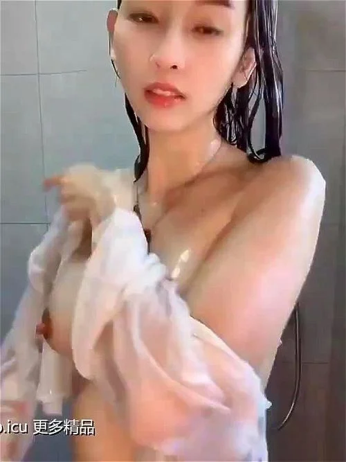 Girl showering