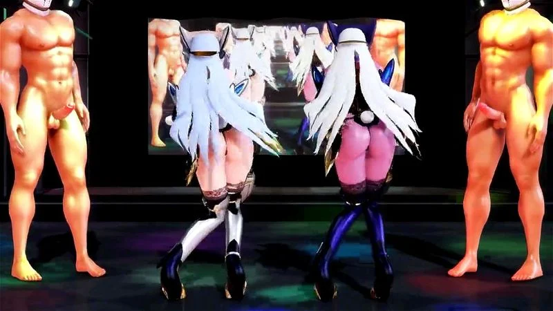 Ghost Dance x Kimagure Mercy sex dance KOS-MOS and T-elos