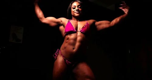 woman, fetish, solo, muscle