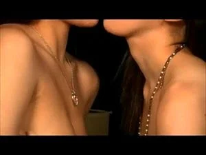 Asian Lesbian Spit Kissing