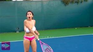 Big tits plas tennis