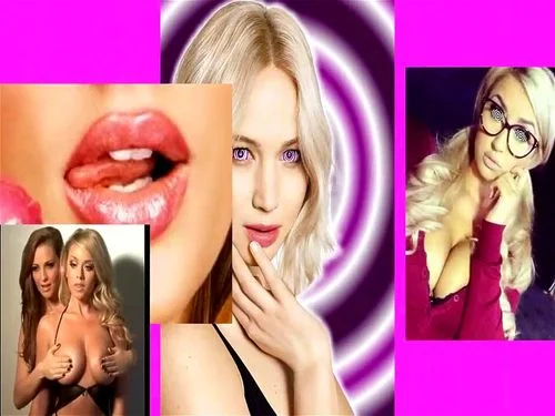 big tits, blowjob, bimbofication, blonde