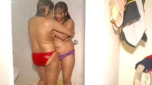 Indian Girls in Shower