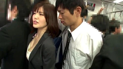 escalation of grinding in public transport ft. Yua Ariga &amp; Rino Mizushiro: Blowjob, Doggy &amp; Cowgirl Porn