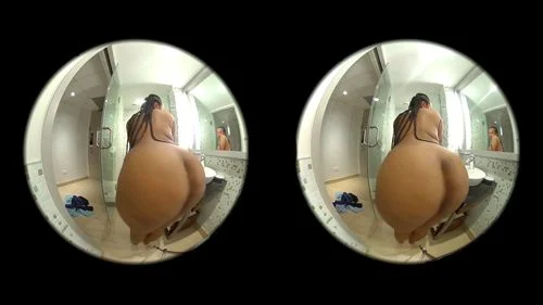 vr, big tits, shower, virtual reality