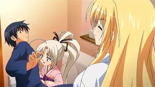 anime sex, blonde, big tits, anime hentai