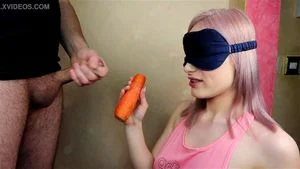 Lovely step sister have been tricked in this surprise game