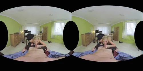 virtual reality, vr, blonde, cayla lyons