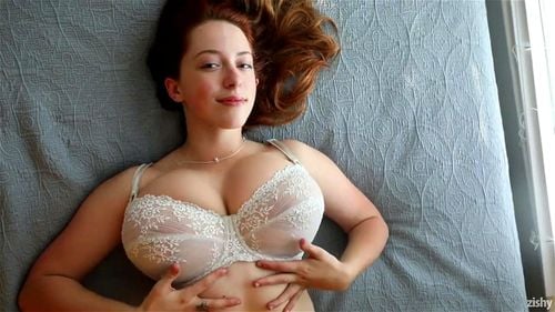 redhead, striptease, big boobs, bbw