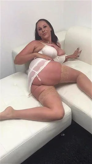 Big Tits in White Lingerie