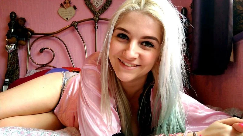 This blonde knows how to make your cock throb
