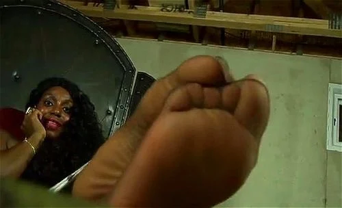 ebony, nylon feet, fetish, pantyhose feet