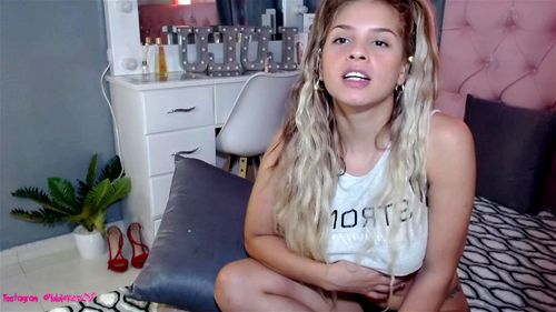 toy, blonde, solo, camgirl