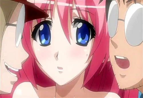 hentai, groupsex, pink hair
