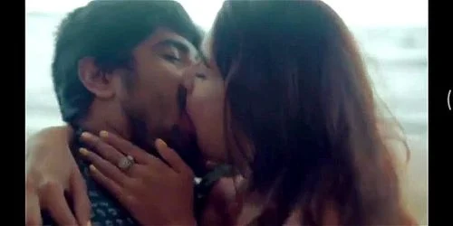 Indian actress kissing scene